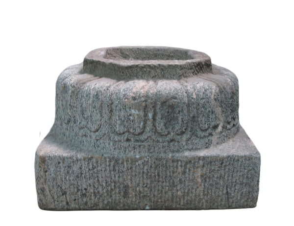 Antique Chinese Hand Carved Stone Pedestal