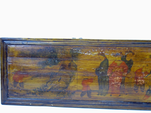 Hand Painted Antique Chinese Wall Hanging Plaque 1 - Dyag East