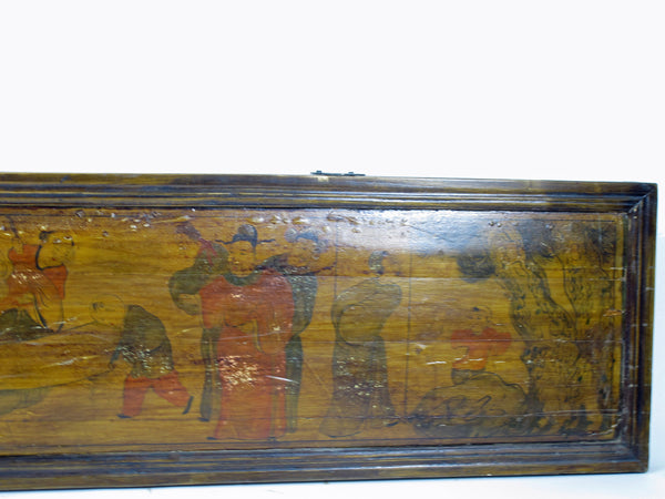 Hand Painted Antique Chinese Wall Hanging Plaque 1 - Dyag East