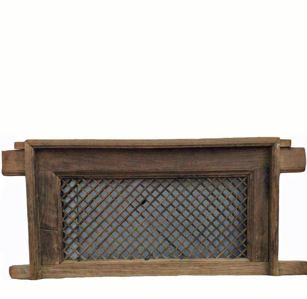 Antique Chinese Screen Window with Mounting Frame - Dyag East