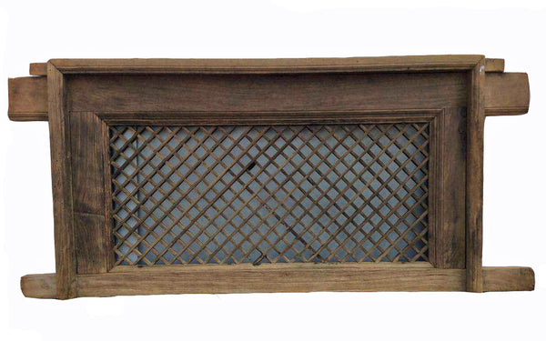 Antique Chinese Screen Window with Mounting Frame - Dyag East