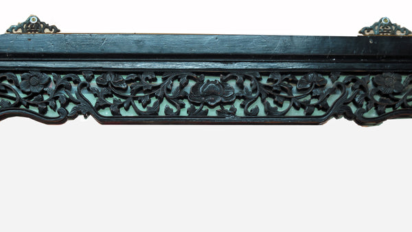 Large Wall Mirror with Hand Carved Frame