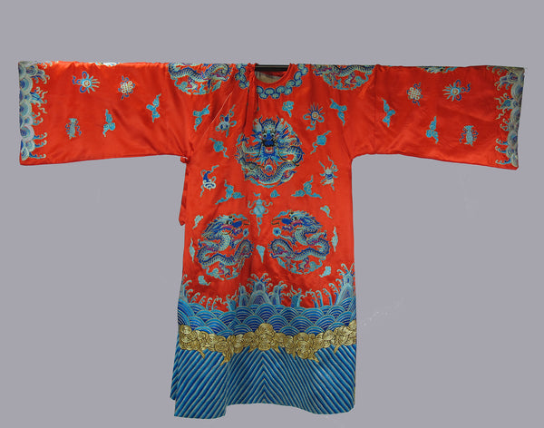 Red Vintage Peking Opera Costume - Dyag East