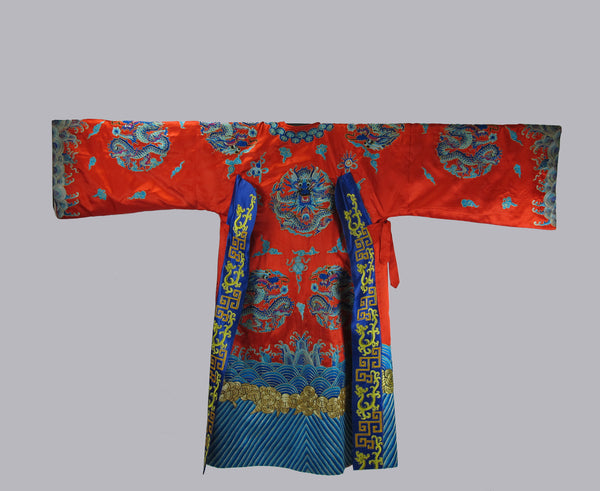 Red Vintage Peking Opera Costume - Dyag East