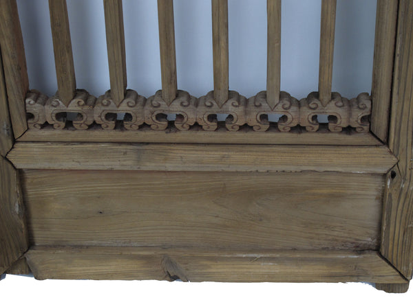 Three Antique Chinese Wood Screen Panels