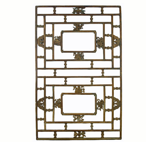 Lattice Antique Chinese Wood Screen Panel1