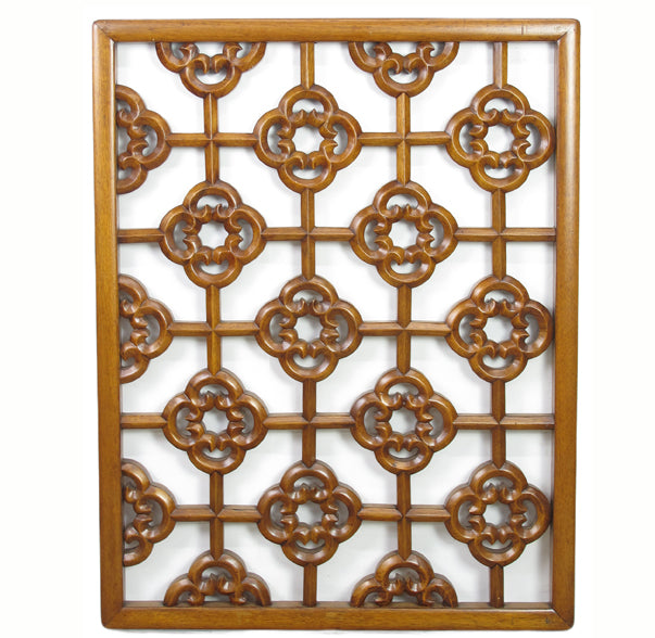 Flower Petal  Lattice Vintage Wood Screen Panel