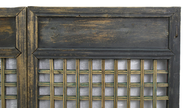 Pair of Vintage Chinese Latticed Screen Panel 2