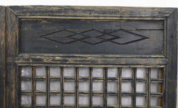 Pair of Vintage Chinese Latticed Screen Panel 3