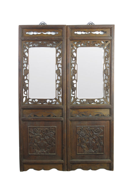 Wall Mirror with Hand Carved Frame