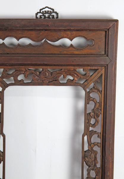 Wall Mirror with Hand Carved Frame