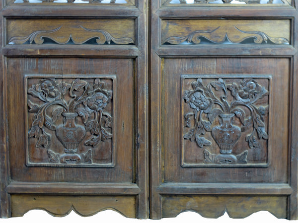 Wall Mirror with Hand Carved Frame