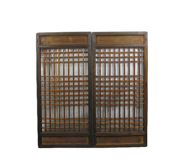 Pair of Vintage Chinese Latticed Screen Panel 6