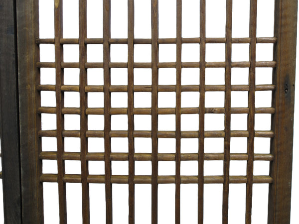 Pair of Vintage Chinese Latticed Screen Panel 6