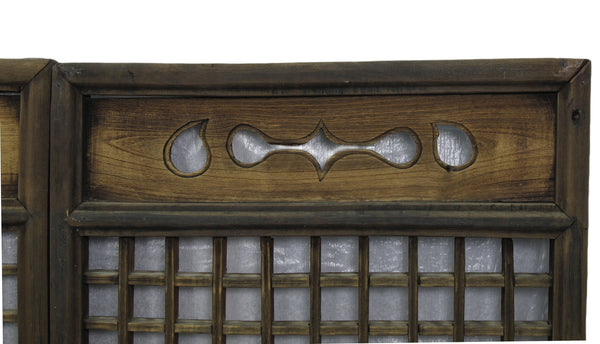 Pair of Antique Chinese Latticed Screen Panel 2