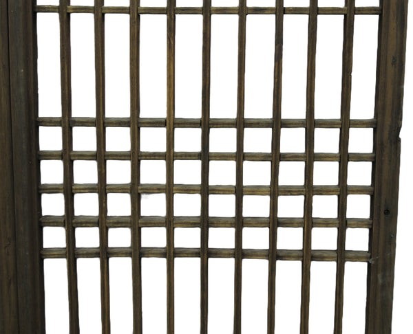 Pair of Antique Chinese Latticed Screen Panel 2