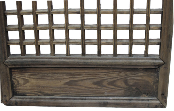 Pair of Antique Chinese Latticed Screen Panel 2