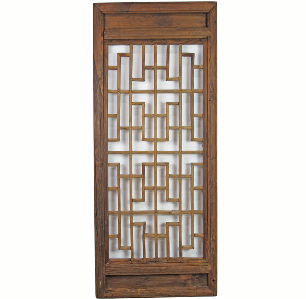 Z-Antique Chinese Wood Screen Panel