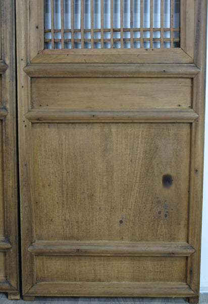 A Pair Antique Chinese Wood Screen Panels 1