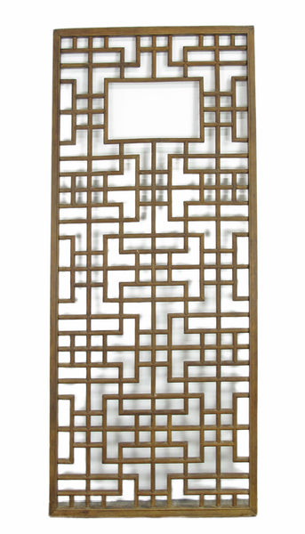 Lattice Antique Chinese Wood Screen Panel