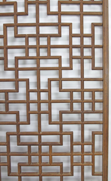 Lattice Antique Chinese Wood Screen Panel