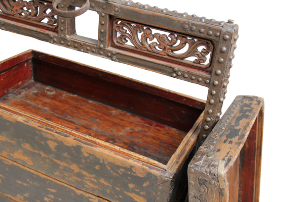 Antique Chinese Wood Food Box - Dyag East