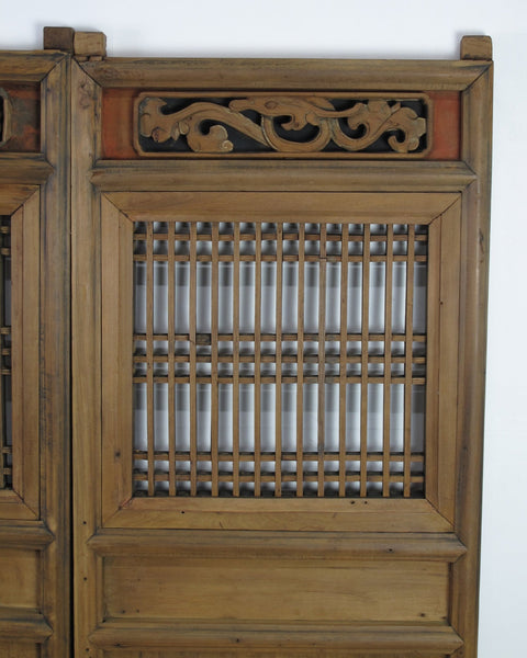 A Pair Antique Chinese Wood Screen Panels 1 - Dyag East