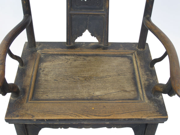 A Pair of Government Official Hat Antique Chinese Armchair - Dyag East