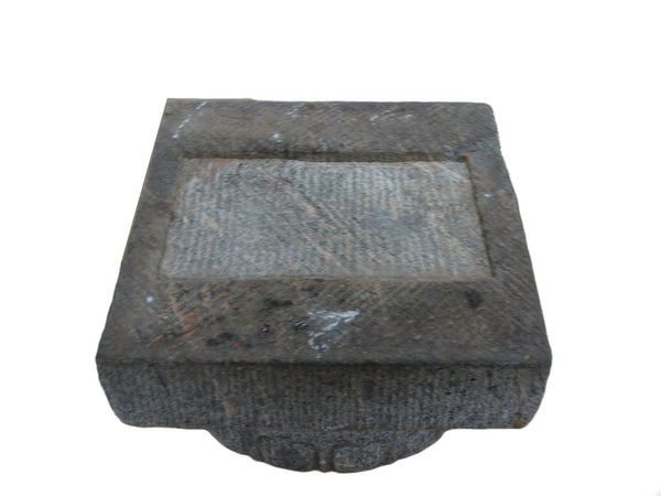 Antique Chinese Hand Carved Stone Pedestal - Dyag East