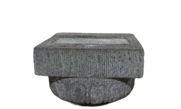 Antique Chinese Hand Carved Stone Pedestal - Dyag East
