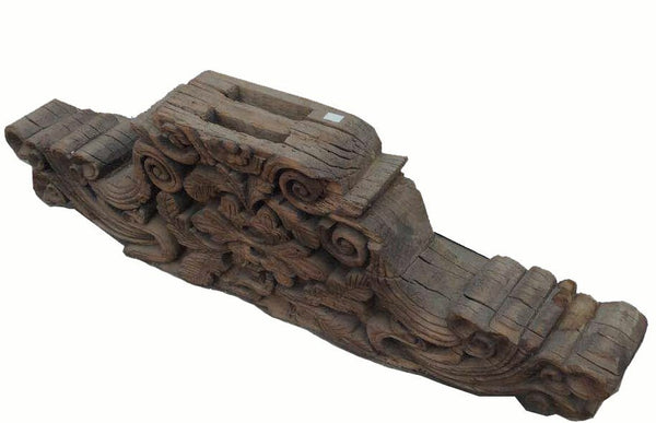 Antique Chinese Hand Carved Wood Architectural Ornament - Dyag East