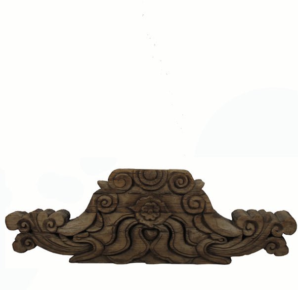 Antique Chinese Hand Carved Wood Architectural Ornament - Dyag East