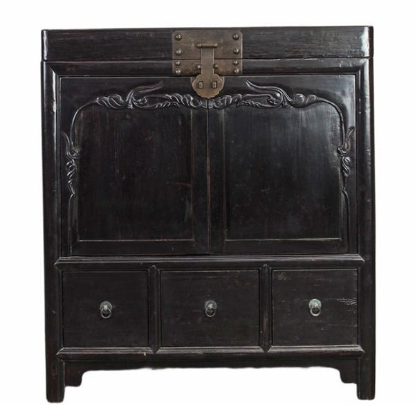 Antique Chinese Trunk Cabinet - Dyag East