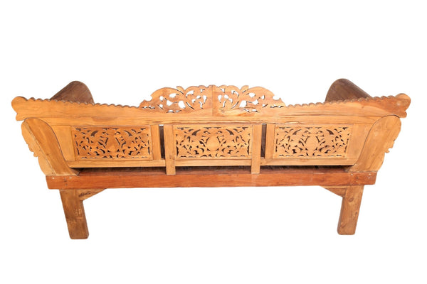 Bali Teak Daybed with Hand Carved Rails 24 - Dyag East