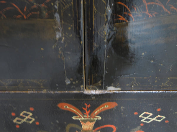 Birds and Flower Antique Chinese Cabinet - Dyag East