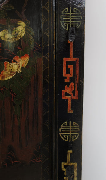 Birds and Flower Antique Chinese Cabinet - Dyag East