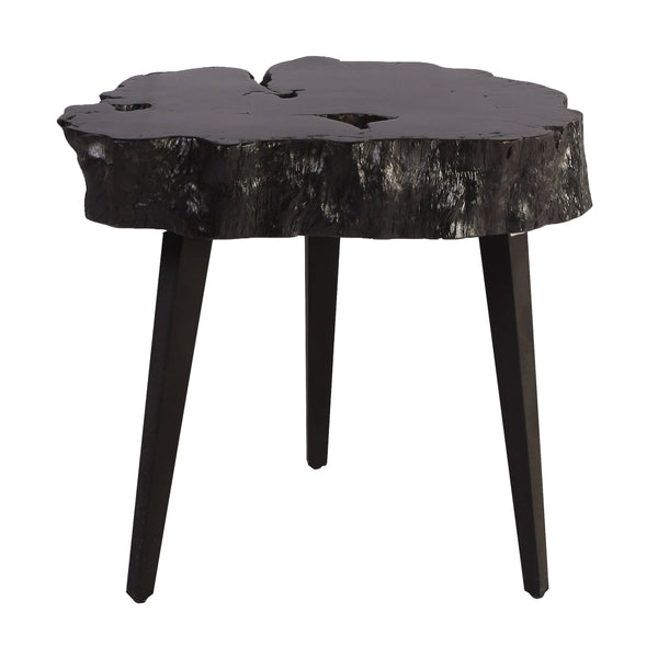 Black Lychee Living Edge Accent or Side Table 2 - Dyag East