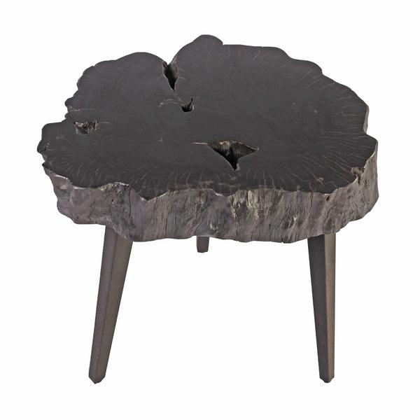Black Lychee Living Edge Accent or Side Table 2 - Dyag East