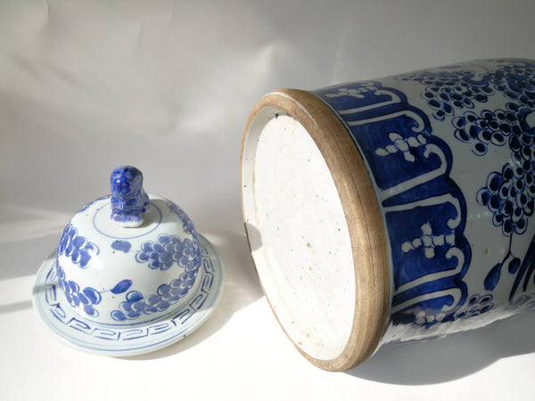 Blue and White Phoenix Porcelain Ginger Jar - Dyag East