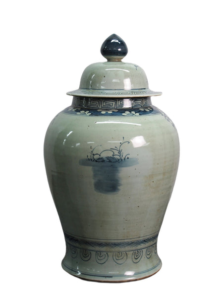 Blue & White Ginger Jar - 24" Inch High - Dyag East