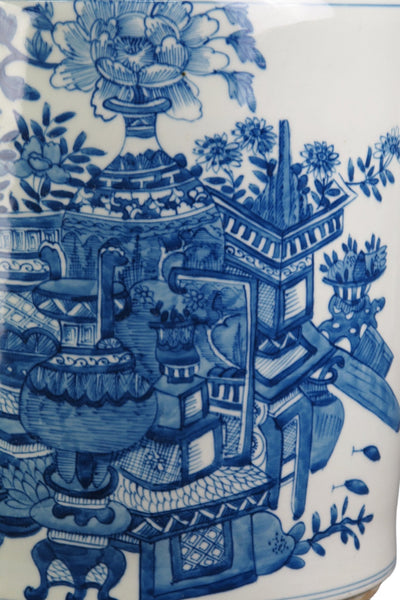 Blue & White Tea Jar - Dyag East