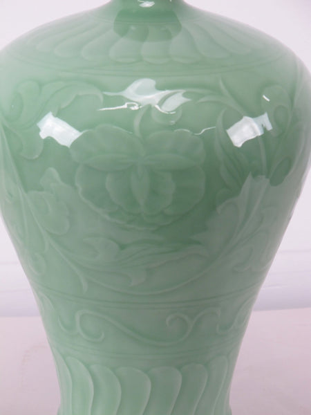 Celadon Hongmei Porcelain Vase - Dyag East