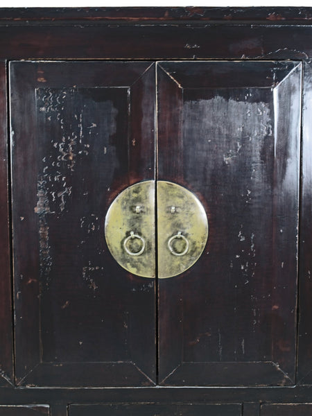 Dark Brown Chinese Antique Cabinet – 56 inches tall - Dyag East