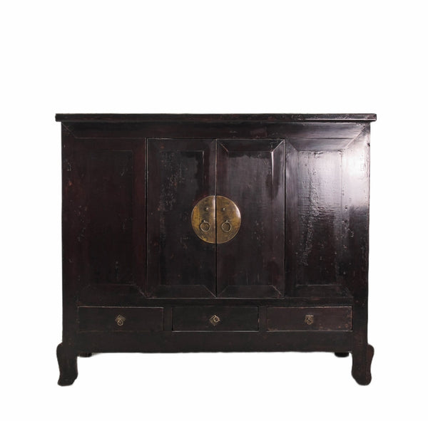 Dark Brown Chinese Antique Cabinet – 56 inches tall - Dyag East