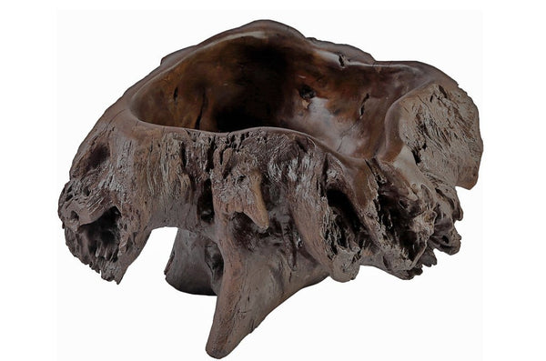 Dark Brown Organic Sculptured Bowl - Dyag East