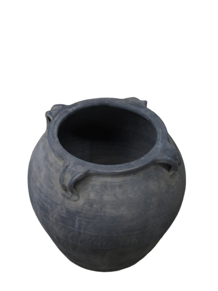 Dark Grey Earthenware Planter Pot - Dyag East