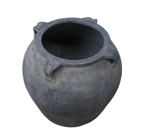 Dark Grey Earthenware Planter Pot - Dyag East