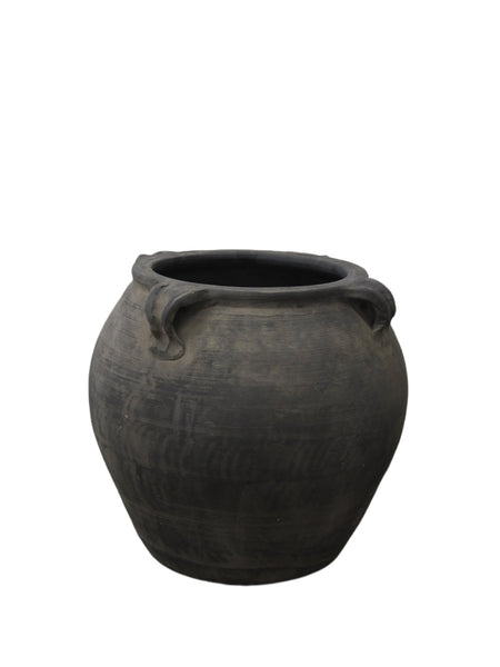 Dark Grey Earthenware Planter Pot - Dyag East