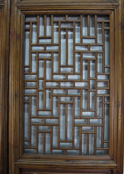 Double Happiness Lattice Screen Door Panel - Set of 4 - Dyag East