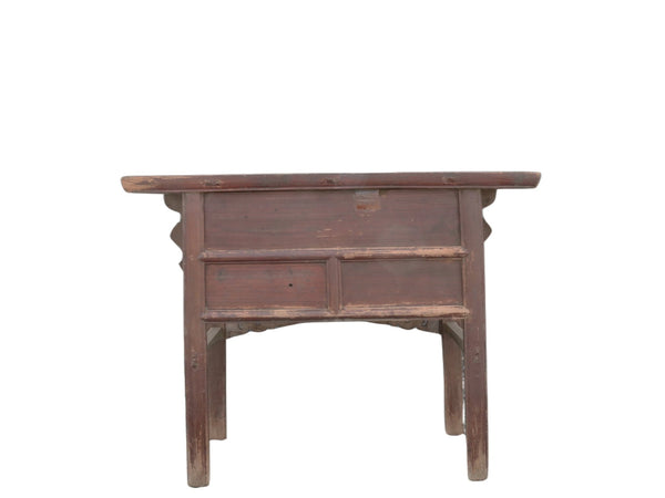 Early 18 Century Hand Carved 3 Drawers Antique Chinese Table - Dyag East